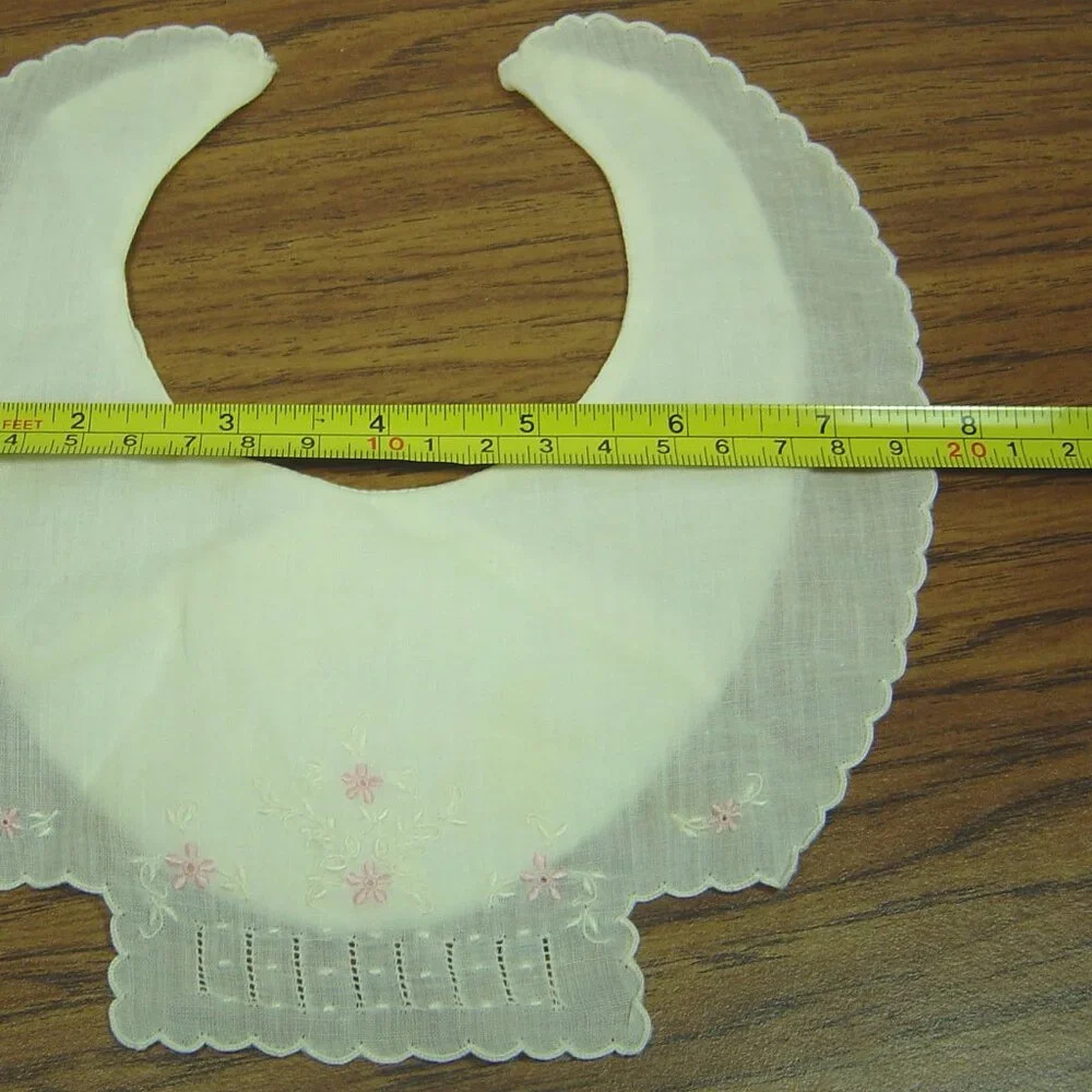 Vintage baby or girls' collar or bib-delicate with fine embroidery